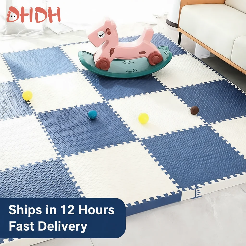 Thick 2.5cm Baby Play Mat EVA Foam Tiles Interlocking Anti-Slip Puzzle Carpet for Children's Room Toddler Safety Floor Mat