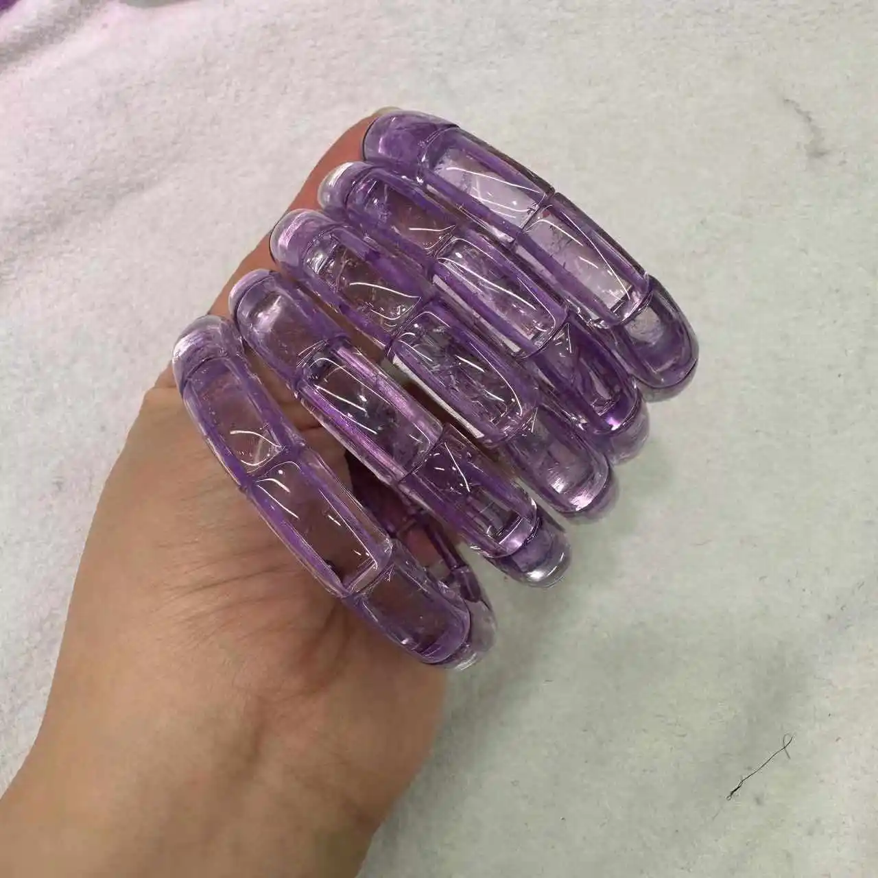 AAA Quality Amethyst Bracelet Beads Bracelet Natural Gemstone Jewelry Bangle For Women For Men For Gift Wholesale !
