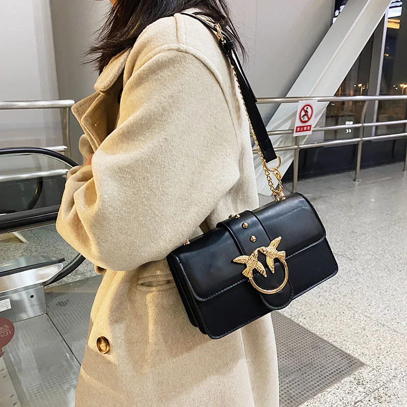 

French Niche Minimalist Women's Bag - High-end Large Capacity Shoulder Bag, Trendy Chain Crossbody Purse Perfect for Daily/Party