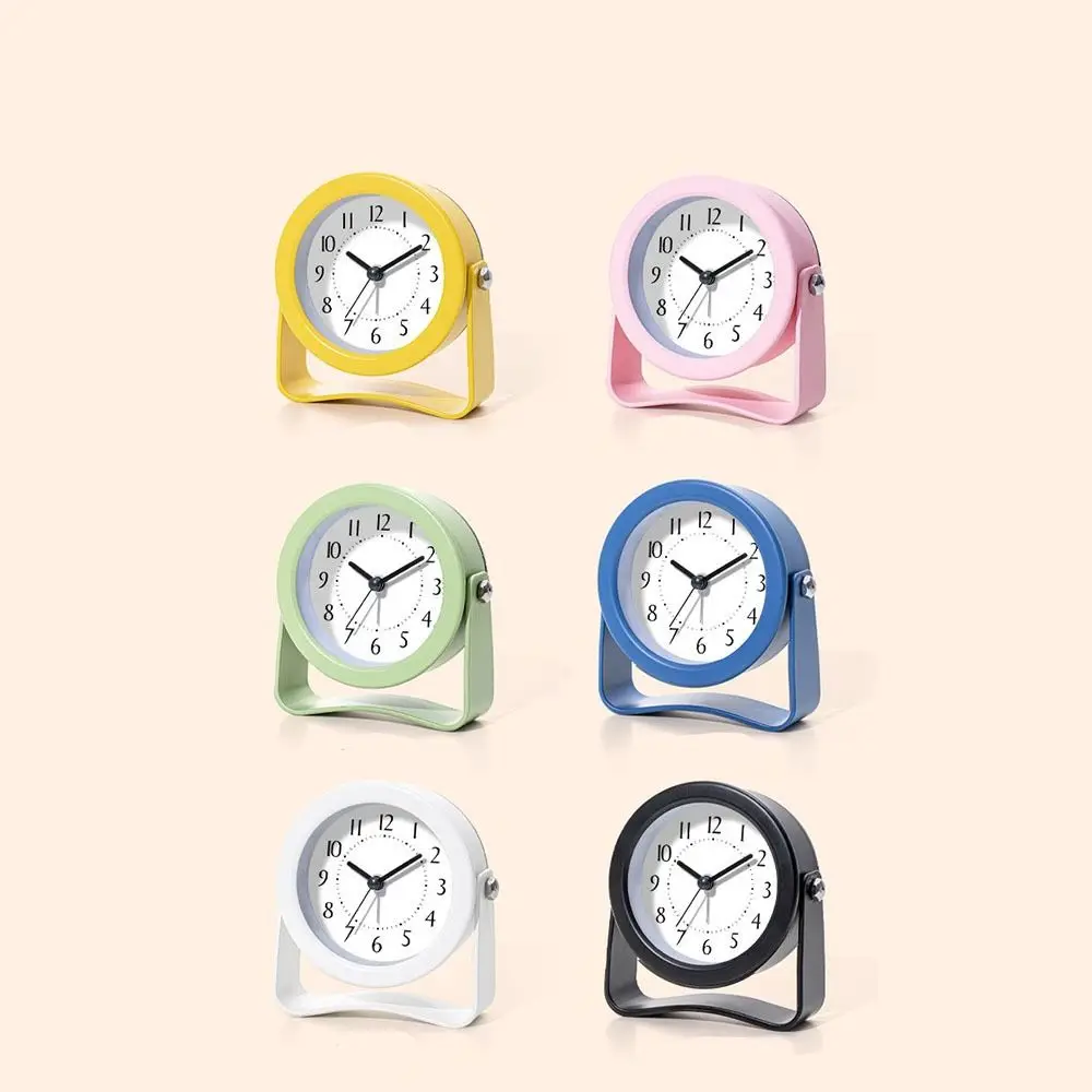 آلية صامتة المنبه الدورية قوس بصوت عال ساعة سطح المكتب مع ضوء الليل ساعة إلكترونية الطالب #3