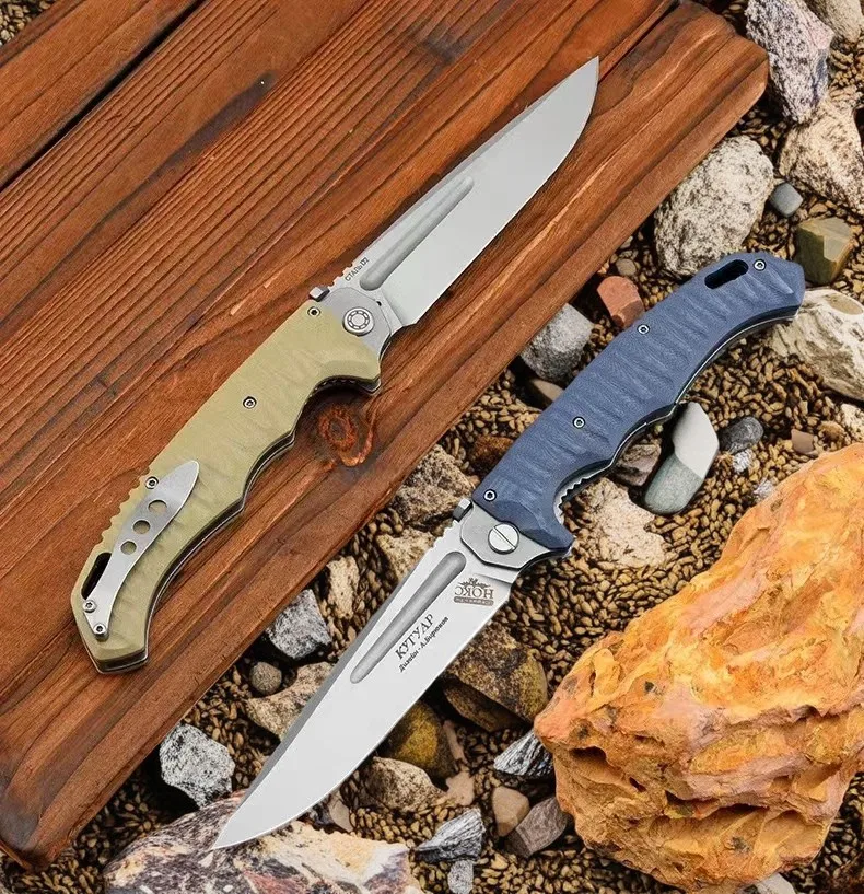 Pocket Boker DA104 Folding Knife 5Cr13Mov Tanto Blade Wood Handle Outdoor Survival Tactical Knives Camping Hunting EDC Tool