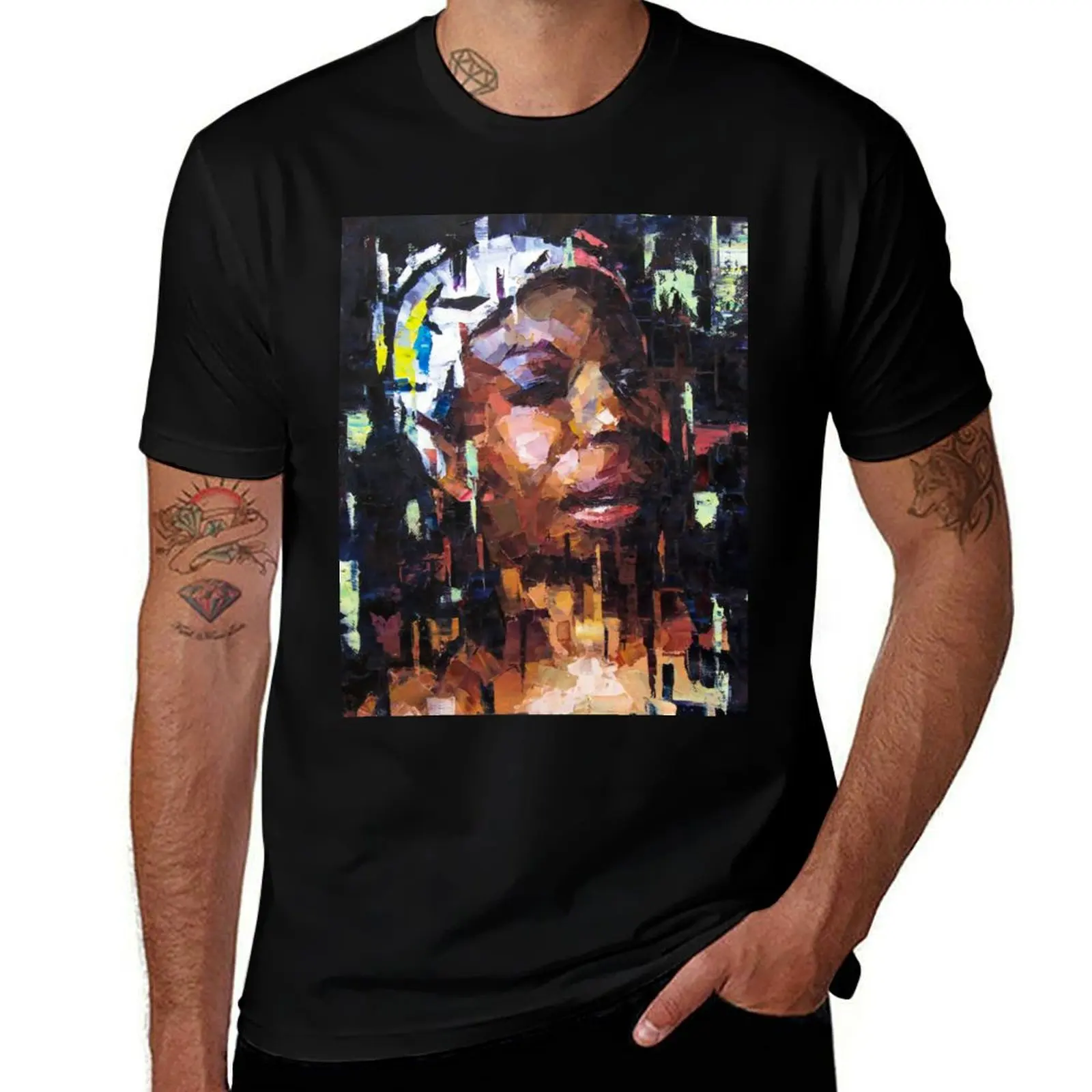 Solitude - Nina Simone T-Shirt Soft Touch Basic Cotton T-Shirt