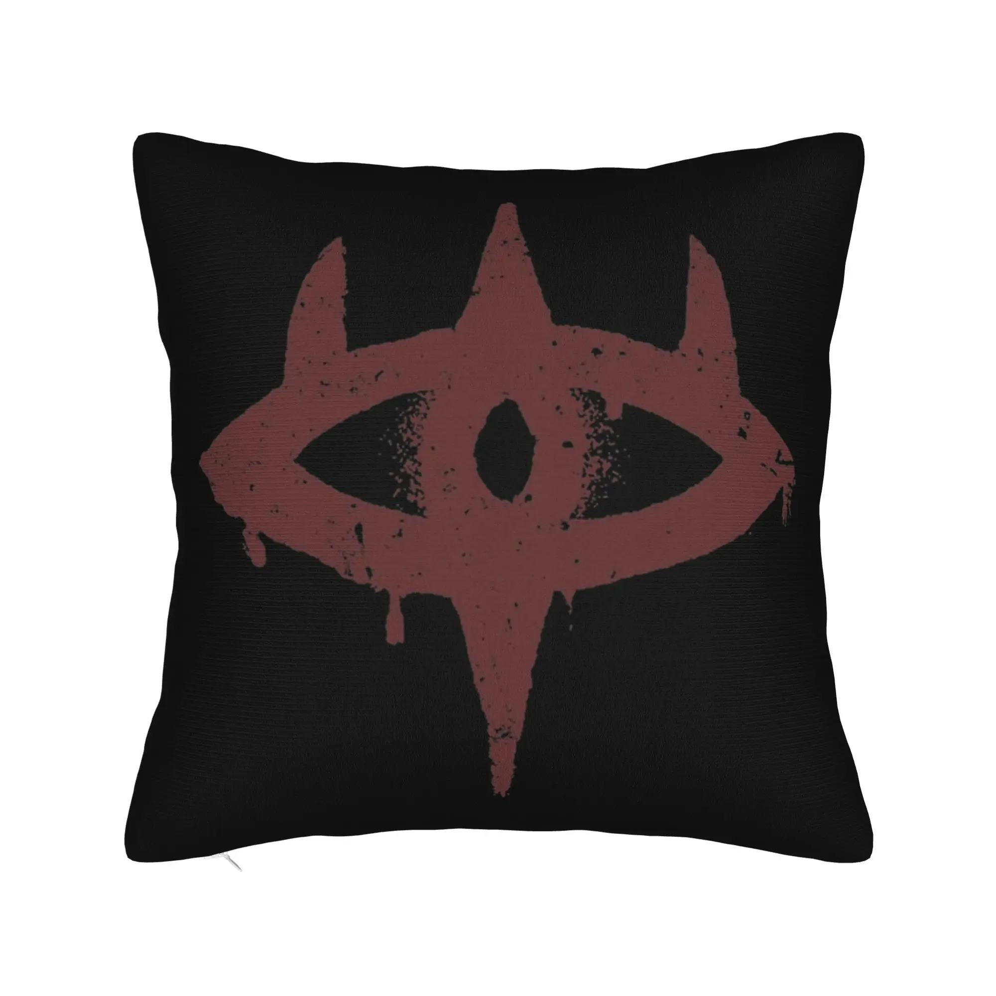 Funda de almohada con estampado de Ojo de Sauron L-Lords Of The R-Rings, funda de cojín decorativa, funda de almohada cuadrada para el hogar de 18"
