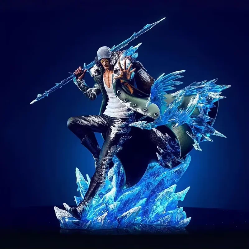 

Новая горячая 30 см цельная аниме-фигурка Aokiji Rebel, армейская сцена, Коллекционная статуя, периферийная модель, орнамент, игрушка для мальчиков, подарок