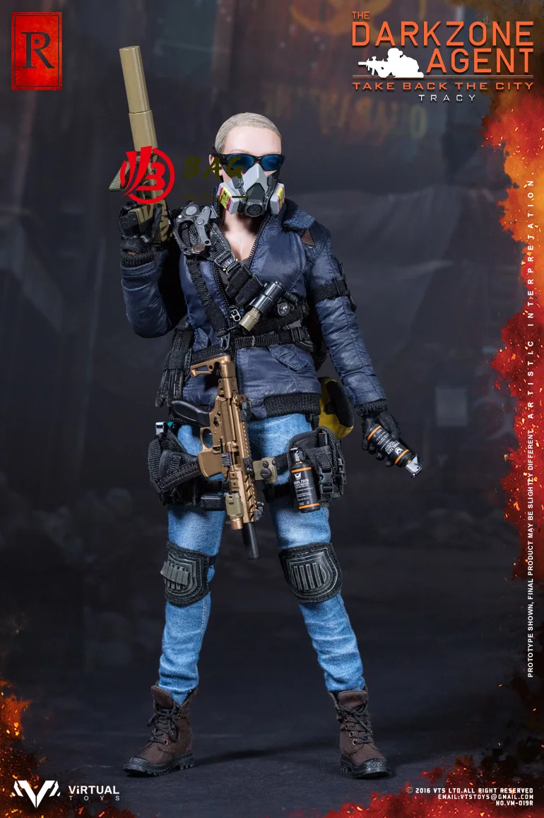 1/6 Action Figures Model DAMTOYS in stock VTSTOYS VTS VM019R （Special edition）DARKZONE AGENT TRACY