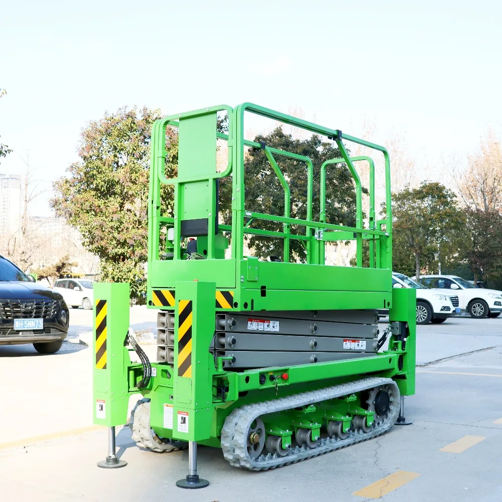 Tracked Aerial Platform Crawler Scissor Lift Self Propelled 8m For Greenhouse Work Automatic Electric Stable Lifting Equipment
