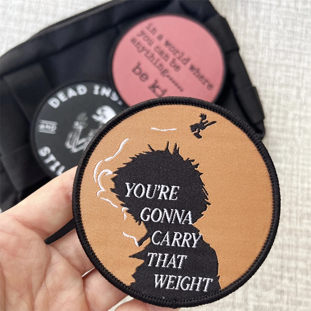 Dead Inside Yet Still Horny Morale Badge Patch Tactical Army Printed Patches You're Gonna Carry That Weight Sticker Backpack