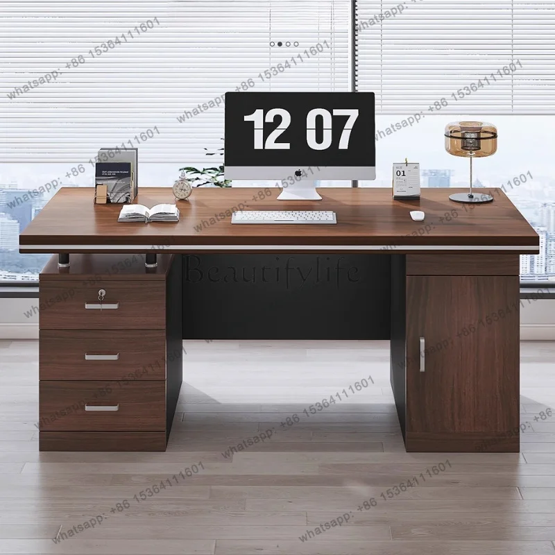 FG Display Luxury Office Desk Bedroom Reception Design Drawers Office Desk Unique Storage Universal Tavolino Postmodern Furnitur