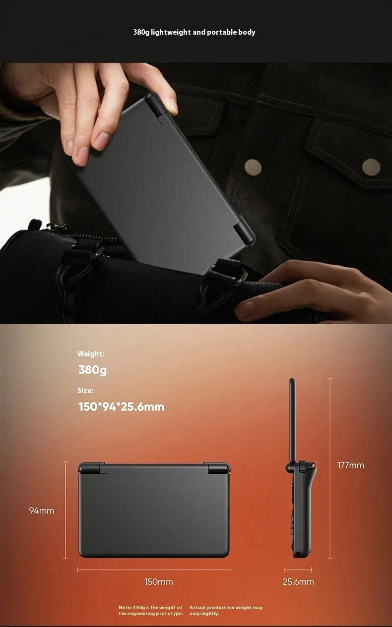 وحدة تحكم ألعاب مزدوجة الشاشة OLED مقاس 6 بوصات من AYN Thor (ما قبل البيع) - وحدة معالجة مركزية Qualcomm Snapdragon، نظام Android13، بطارية 6000 مللي أمبير في الساعة، عصا القاعة
