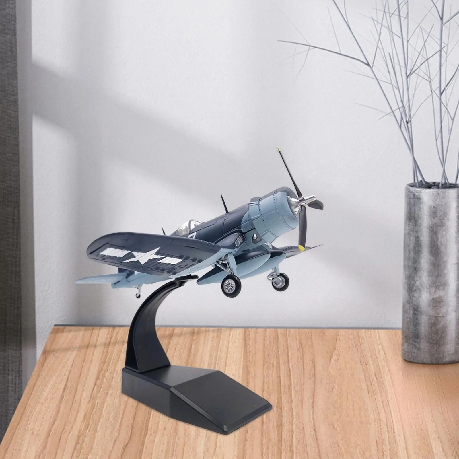 1/72 Fighter Airplane Diecast Model Desktop Decoration for Cafe