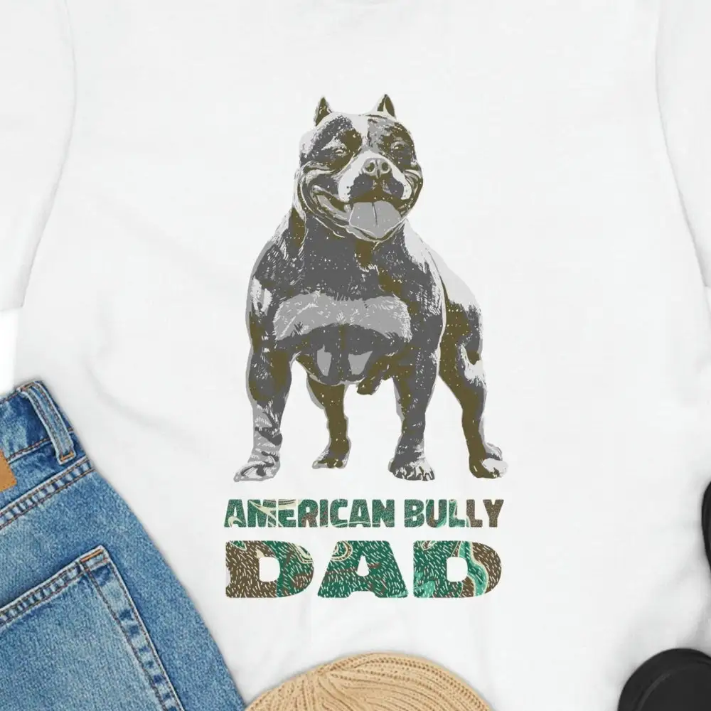 American Bully Dad T Shirt 100 Cotton Adult For