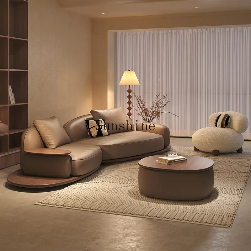 Modern small apartment living room Italian minimalist island sofa