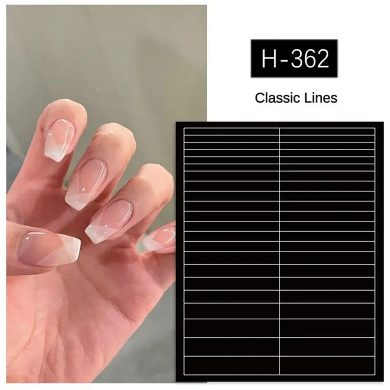 

Nail Art Accessories Durable And Scratch Resistant Minimalist Simple Striped Nail Art Sticker Health Can Be Unloaded General