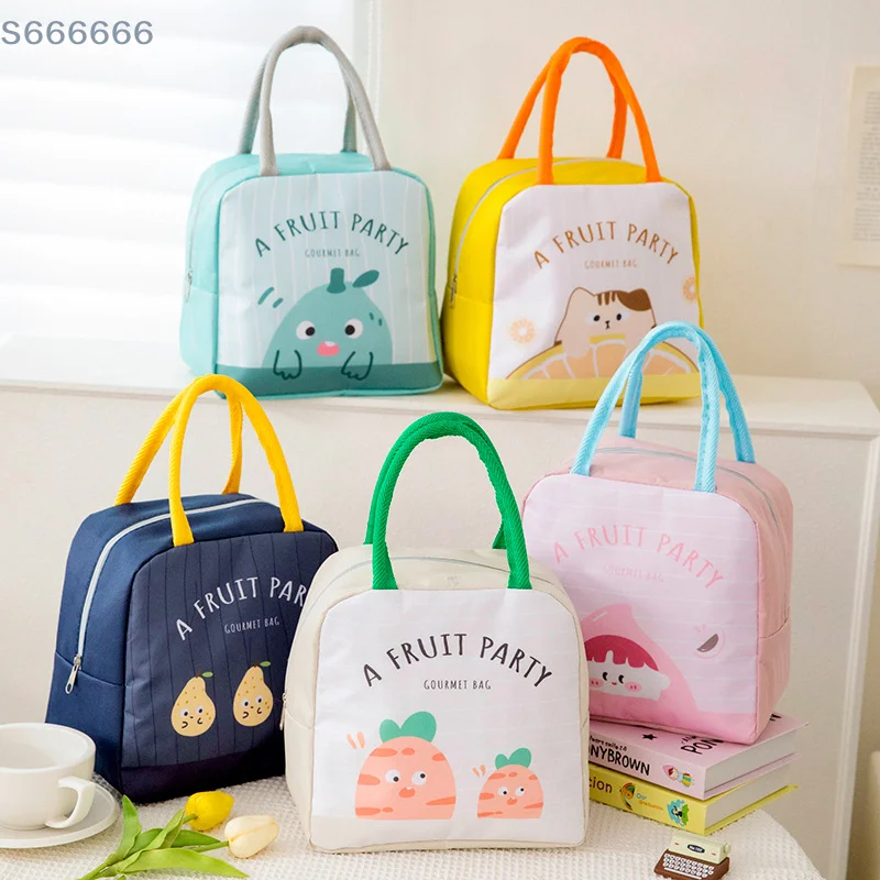 

Bento Lunch Box Thermal Bag Large Capacity Food Zipper Storage Bags Container For Cooler Travel Picnic Handbags