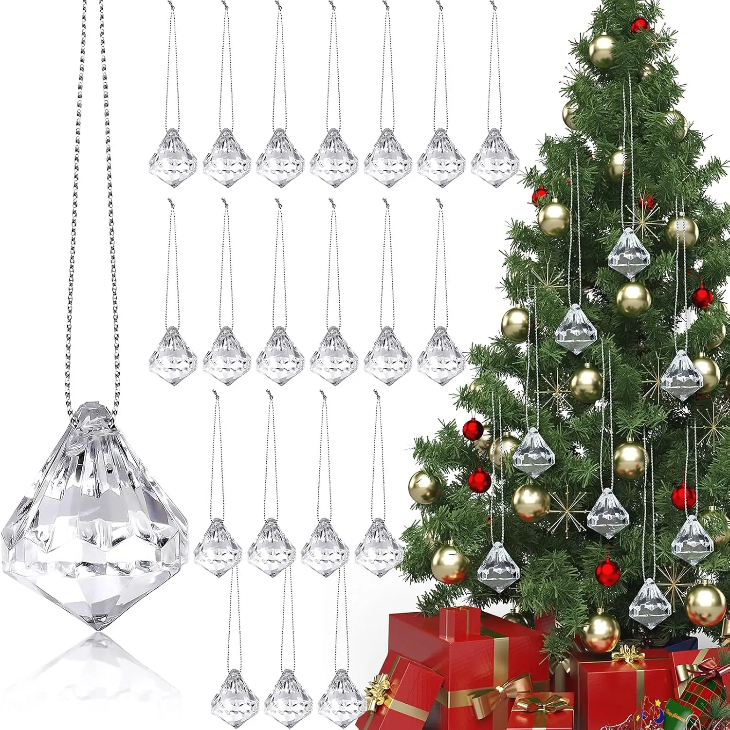 Christmas tree decoration Suncatcher Garden Crafts Ins Hanging Chimes Outdoor Garden Pendent Room Decor Home Hanging Decora