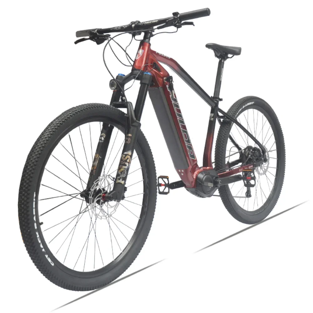 2023 New 27.5/29 inch E-IKE Octagonal M500 Center Motor 10 Speed Hard Tailed Mountain Bike 48V/32AH Lithium Ion Battery