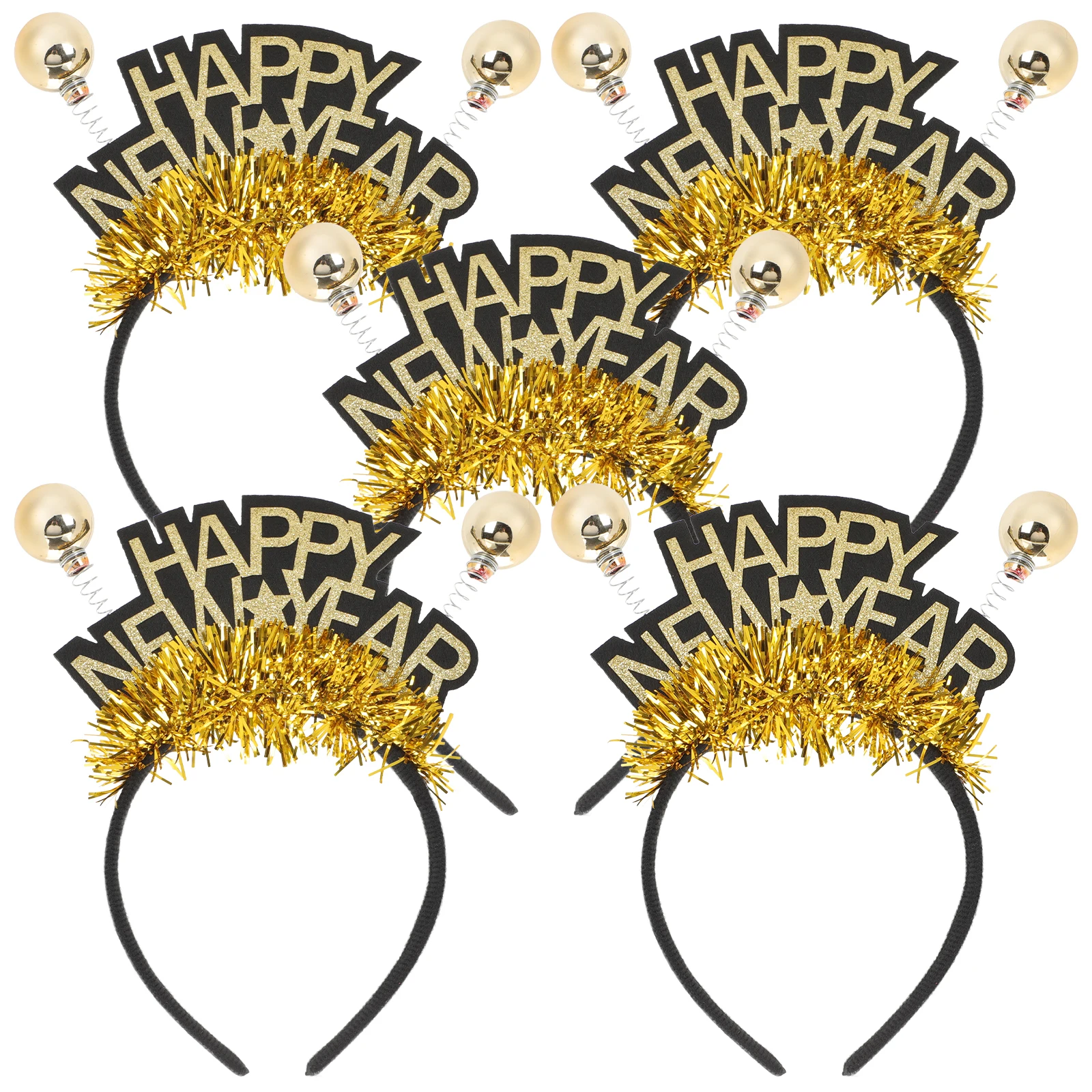 

2pcs New Year Headband Hairbands Girls Accessories Happy Party Stylish Vibrant Lovely Shape Fashionable Women Spring Festival
