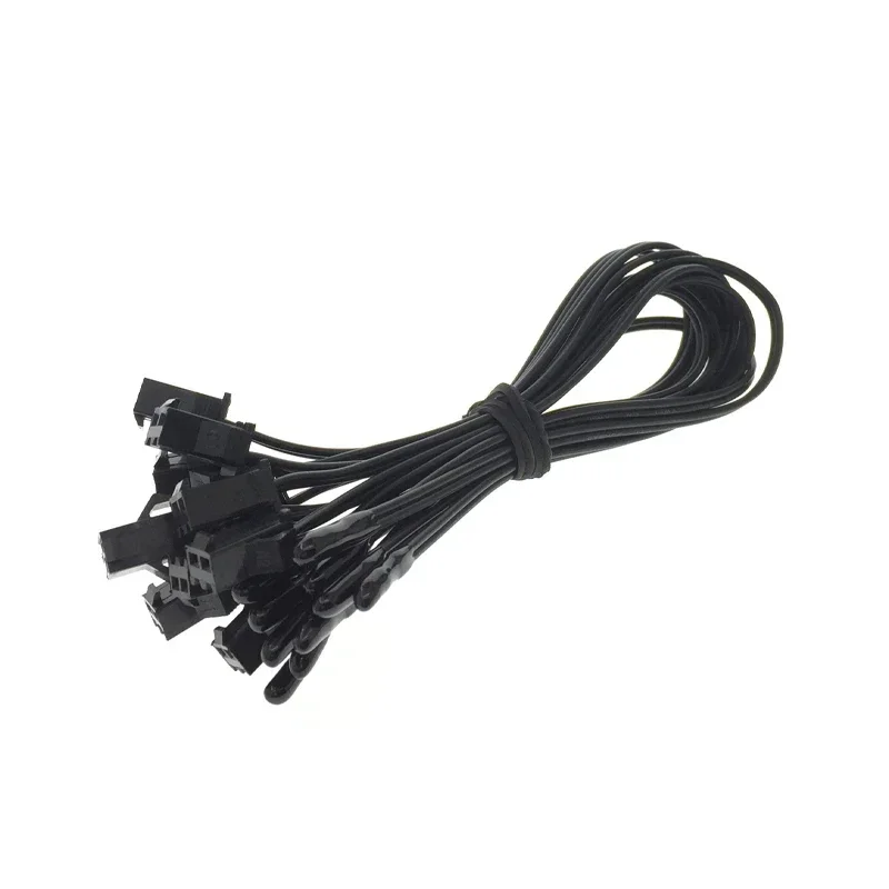 10pcs Temperature Sensor  Epoxy Air Temperature Probe 10K B Value 3950 Error 1%L =20CM SM-P2.54-2P Plug NTC Thermistor