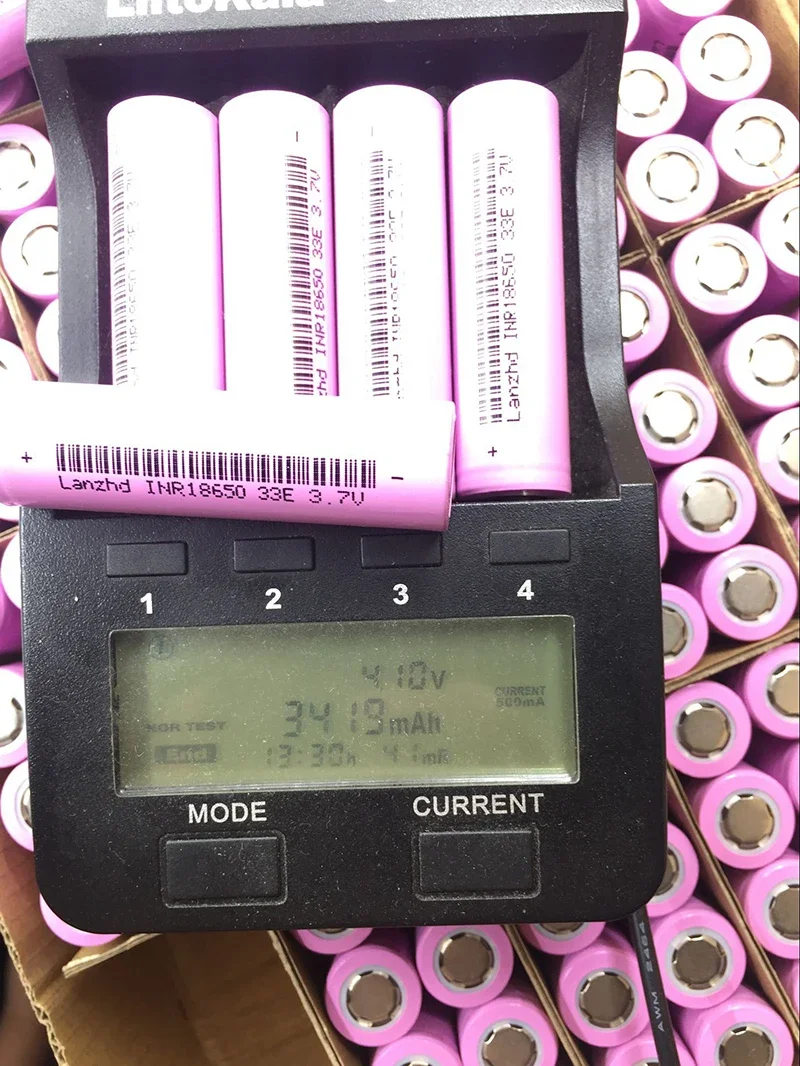 Nowy 8-80 sztuk 3.7V 18650 akumulator 3300mAh 17A akumulatory litowo-jonowe do latarki rowerowej bateria komputera mobilnego