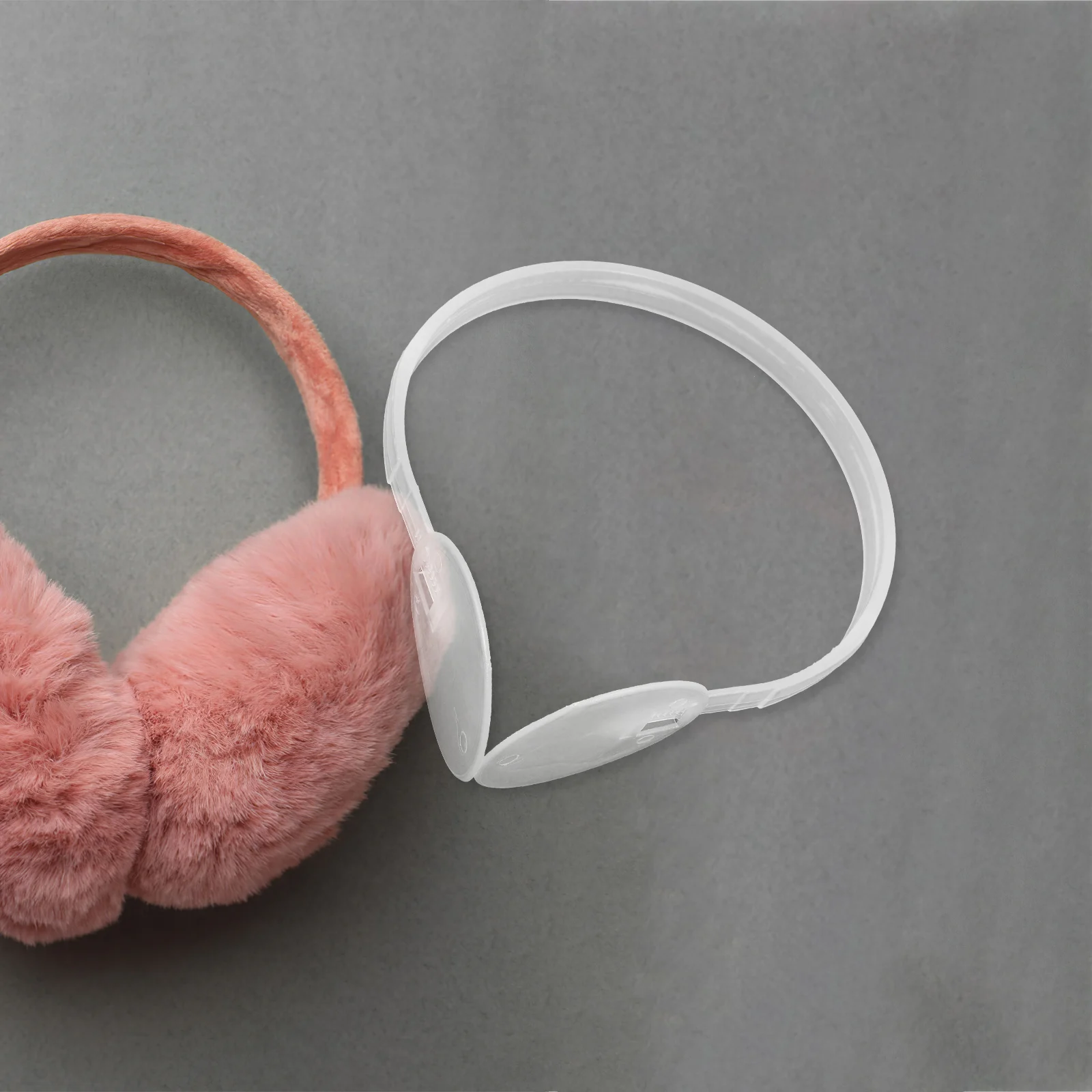 

4Pcs Plastic Earmuff Frame Shelf Holder Warm Ear Muffs Stable Support Replacement Parts DIY Earmuff Rack Accessories