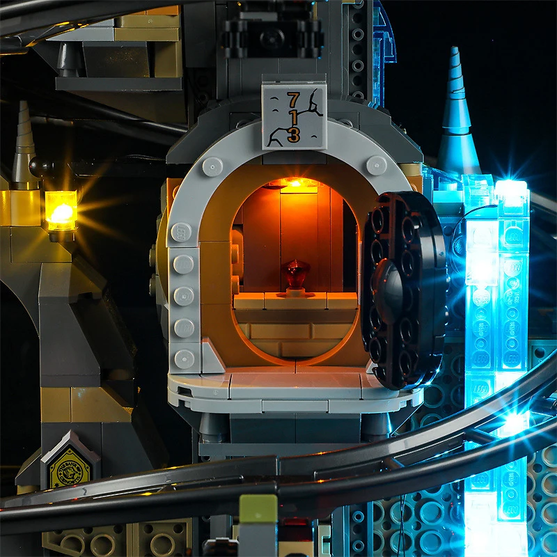 DIY LED-lichtset voor LEGO 76417 Gringotts-tovenbank (alleen LED-licht, zonder blokkenmodel)