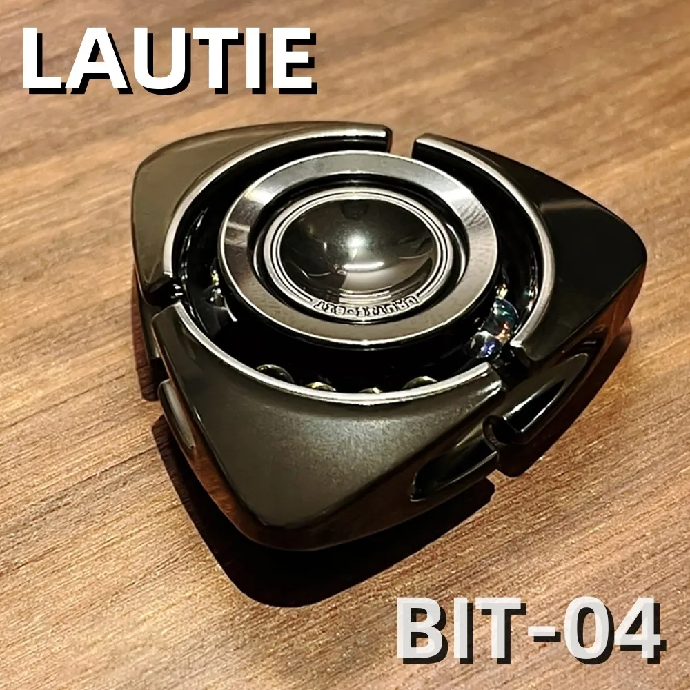 LAUTIE BIT04 Fidget Spinner Bit série Gyro édition limitée Zirconium poli soulagement de l'anxiété Gadgets trois lames Spinner