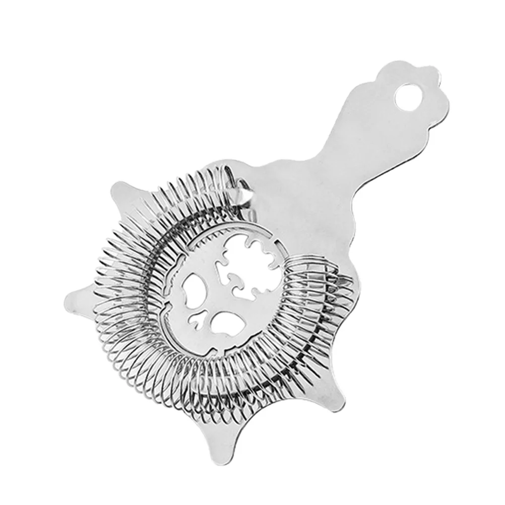 

Stainless Steel Ice Strainer Bartender Filter Wear Resistant Compact Removable Spring Easy Cleaning For Bar Home KTV Hotel Party