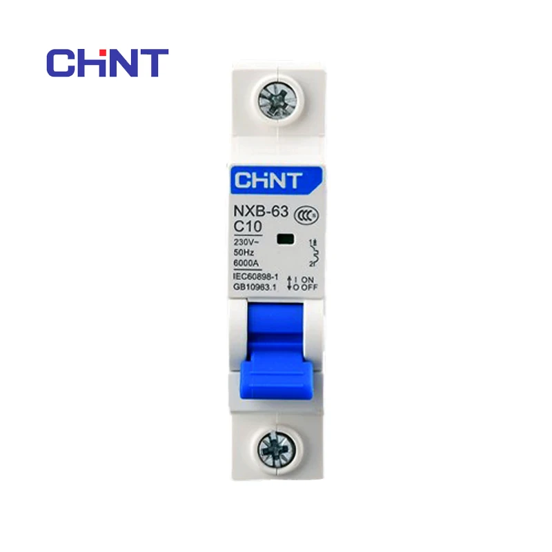 Chint Chnt Electric 1P Circuit Breaker AC 220V 230V Household Micro NXB-63 Type C Air Switch