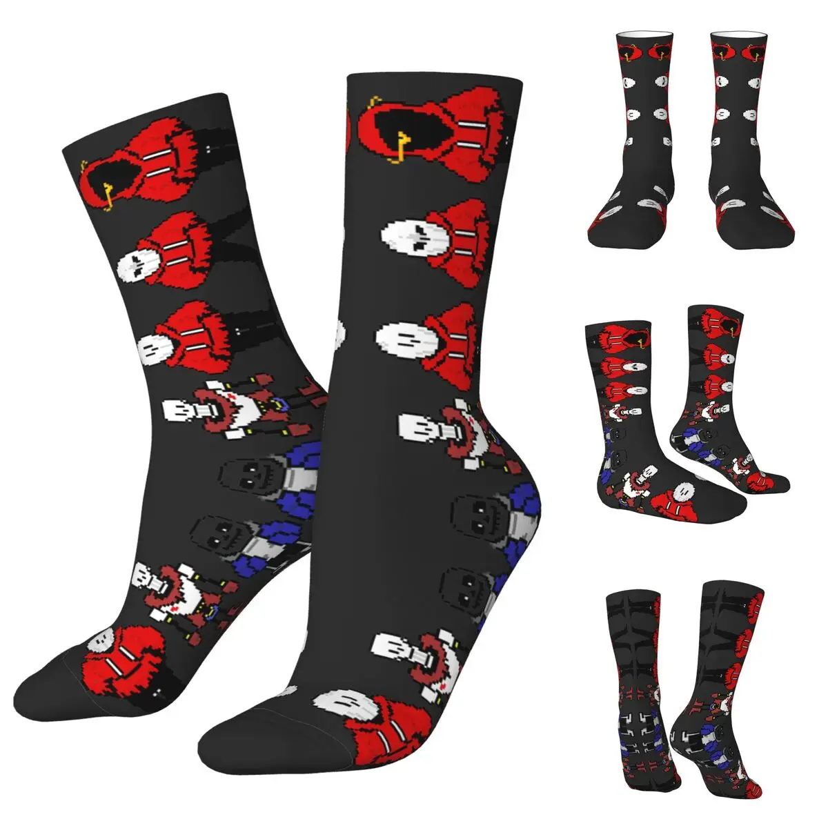 

Sans And Papyrus Sprites Undertale Napstablook Unisex Socks,Outdoor 3D Print Happy Socks Street Style Crazy Sock