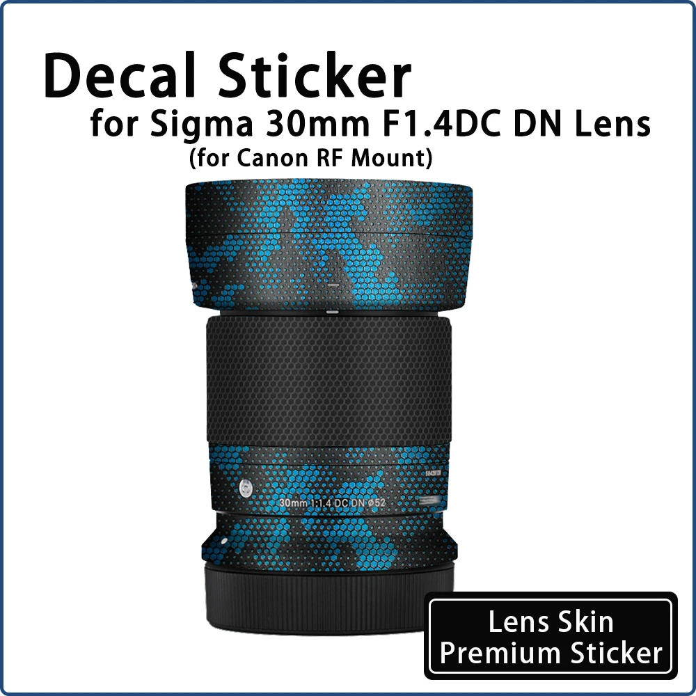 

Protective Film Lens Sticker for Sigma 30mmF1.4 DC DN RF Mount Lens Skin 30F1.4 Decal Sticker Wrap Cover for Canon RF Mount