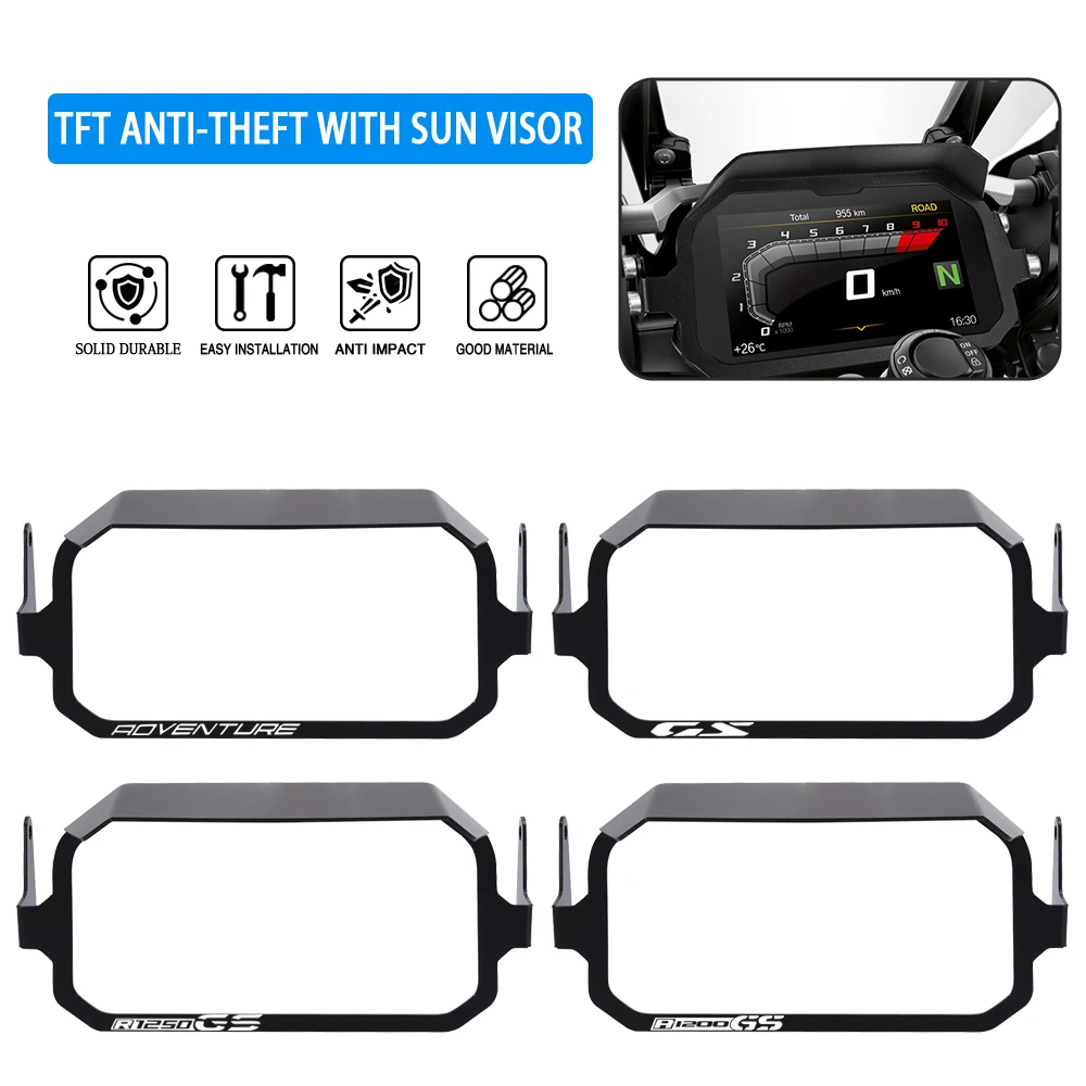 

TFT Theft Protection For BMW R1250GS R 1250 1200 GS Adventure R1200GS LC ADV Meter Frame Cover Screen Protector Dashboard Guard