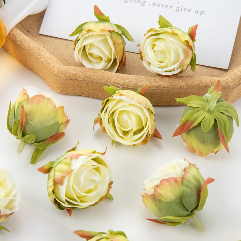 Künstliche Blumen Günstige Scrapbooking Heimdekoration Seiden-DIY-Geschenke Süßigkeitenbox Kuchen Hochzeit Outdoor Kunstrosen Valentinstagskranz – Detail 10