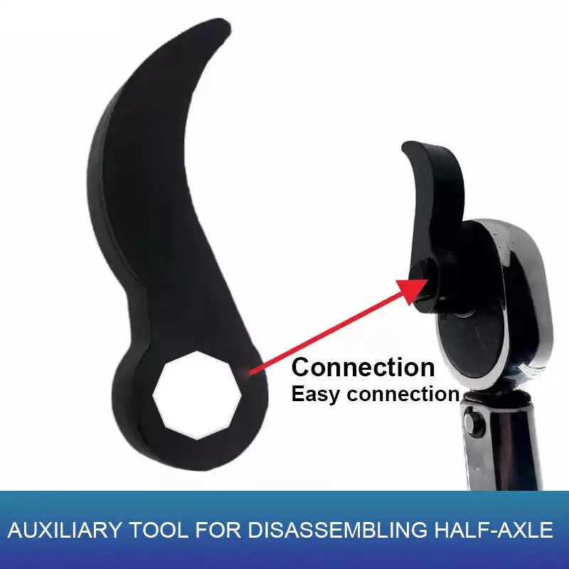 Half axle auto repair crescent shaped half axle separation and disassembly tool for multi angle pulling and separation Tools