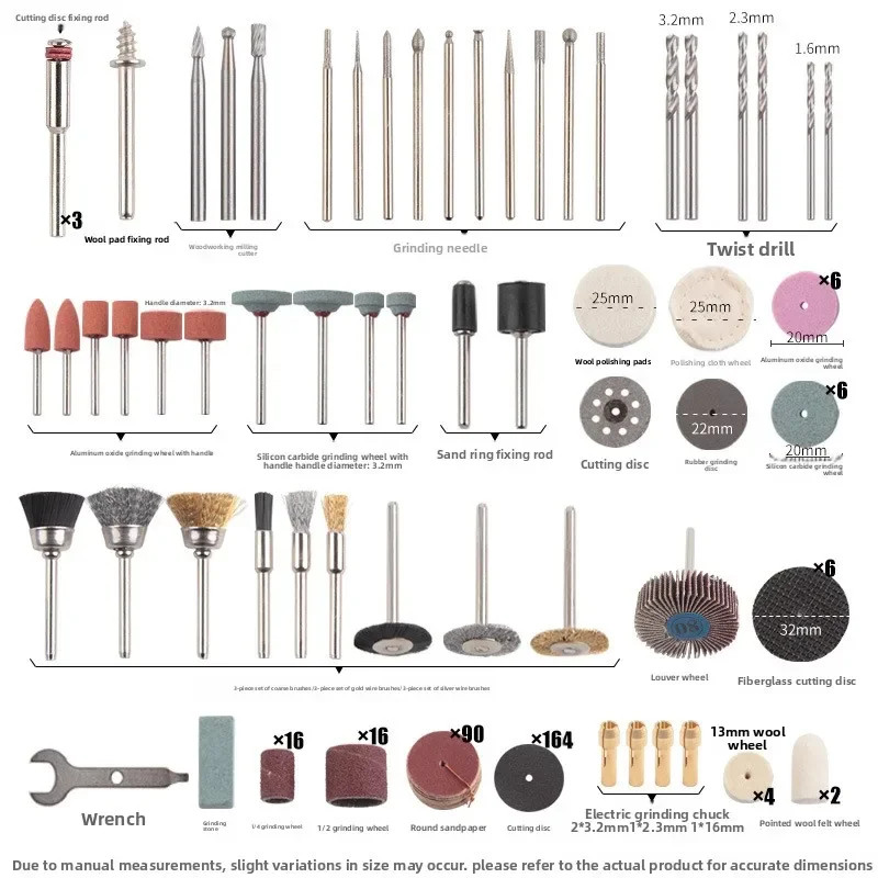 365Pc electric grinding accessories set, engraving and grinding combination tool