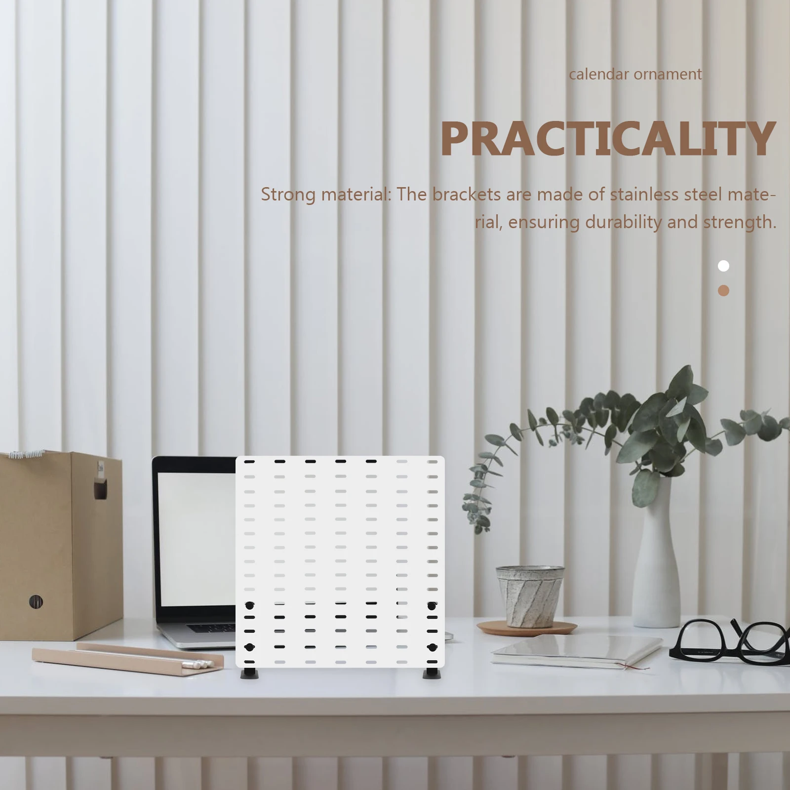 

2pcs T-shaped Brackets Stainless Steel Pegboard Desk Mount Stable Support Hardware Accessories Tabletop