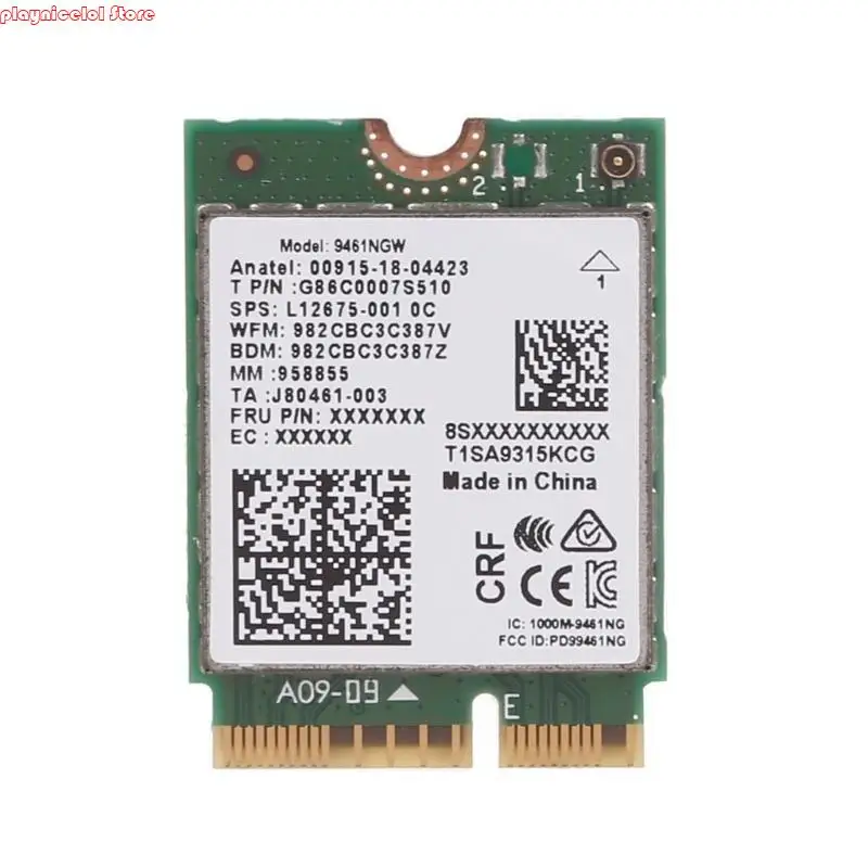 E8BA 네트워크 어댑터 9461NGW BT 5.0 5GHz 2.4GHz (433MBPS) WINGNEST 10 용 WiFi 안테나