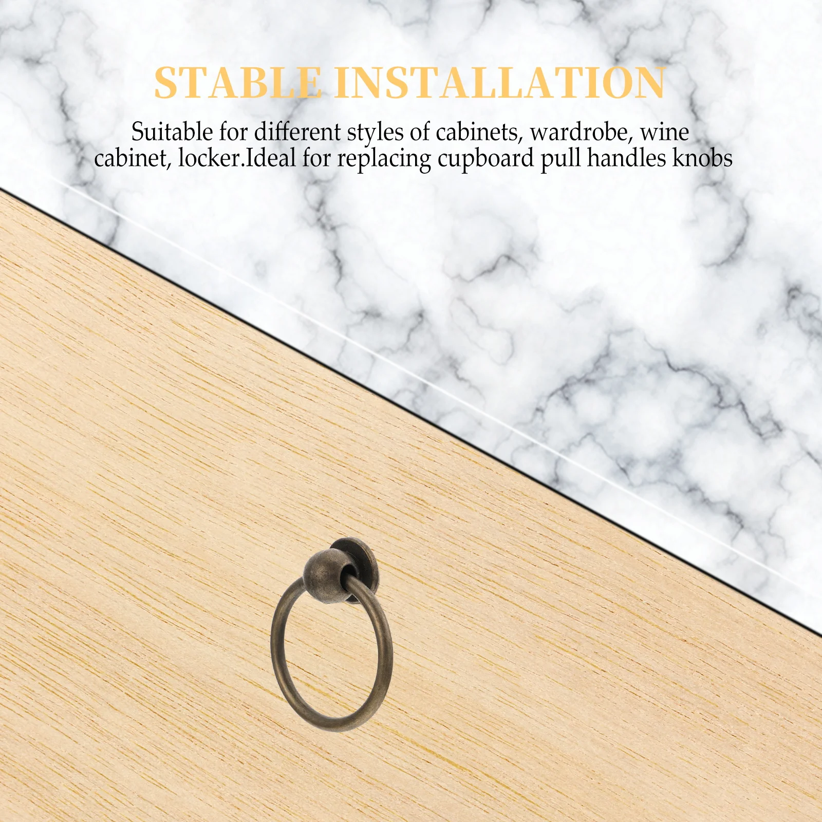 

10 Pcs Single Hole Handle Drawer Knobs Grips Alloy KTV Handles Wardrobe Door Pull Iron Cabinet Home Decor