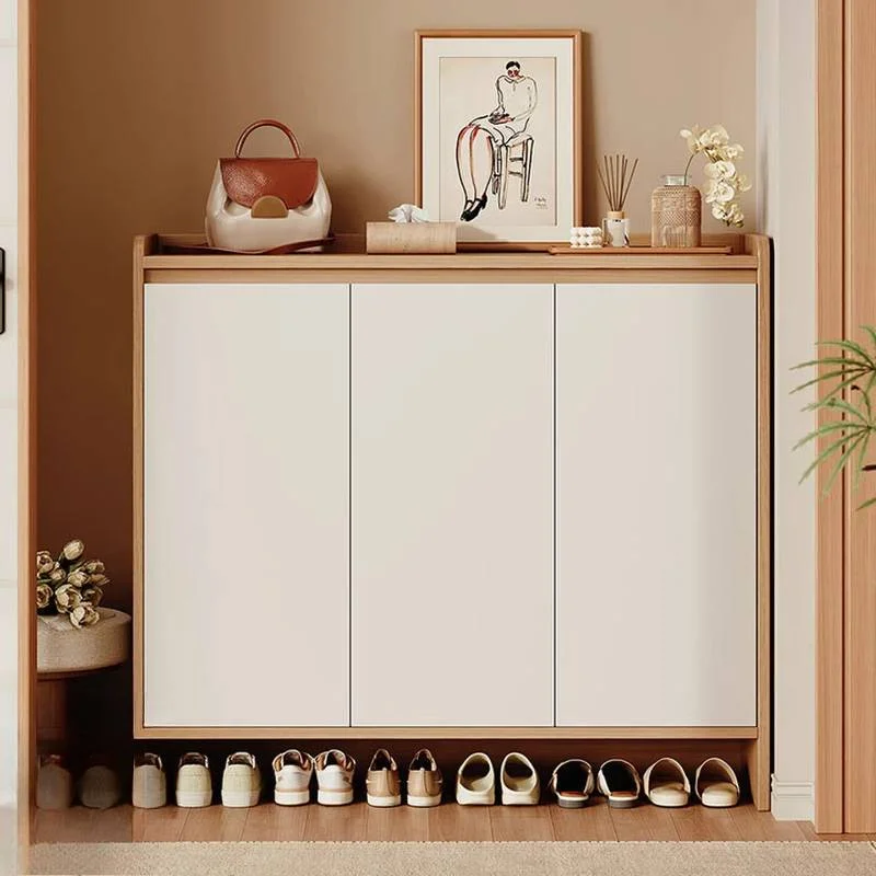 Entrance Hallway Shoe Cabinet Wooden Entrance Hidden Wooden Shoe Shelf Storage Compartment Armoire De Rangement Furniture
