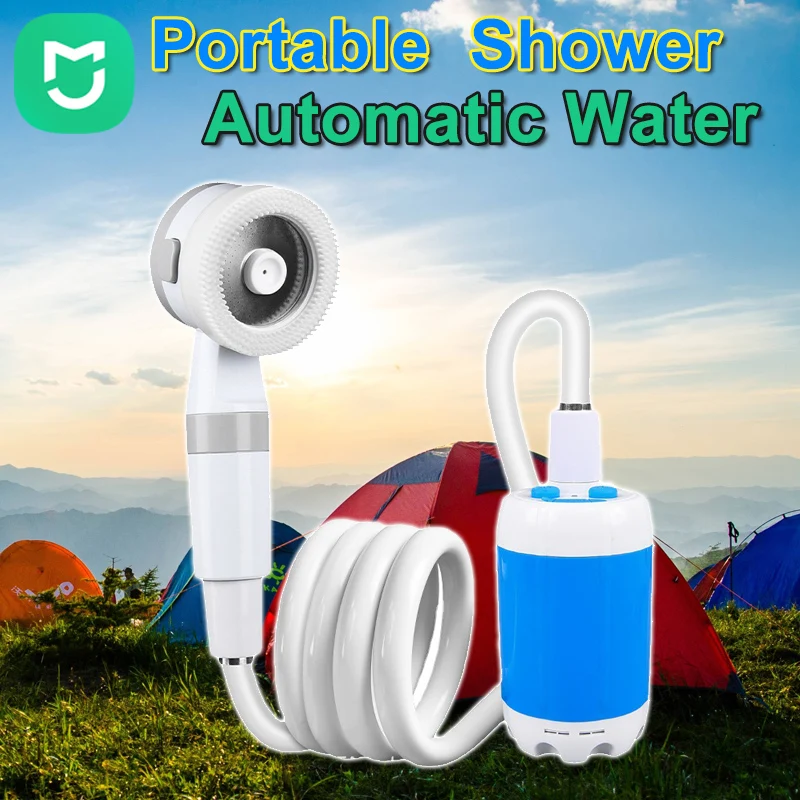 MIJIA Camping Automatic Shower Kit Portable Outdoor Shower Electric Shower Water Bag Travel Bath Camping Survival Gear