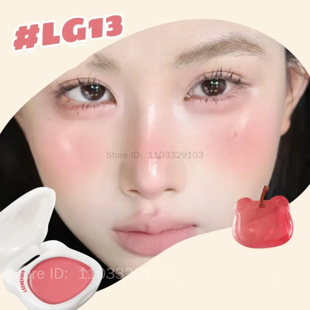 LEEMEMBER Fard idratante Balsamo multiuso Fard Monocromatico Shimmer Orsetto Cosmetici carini Fard viso acquoso duraturo Trucco