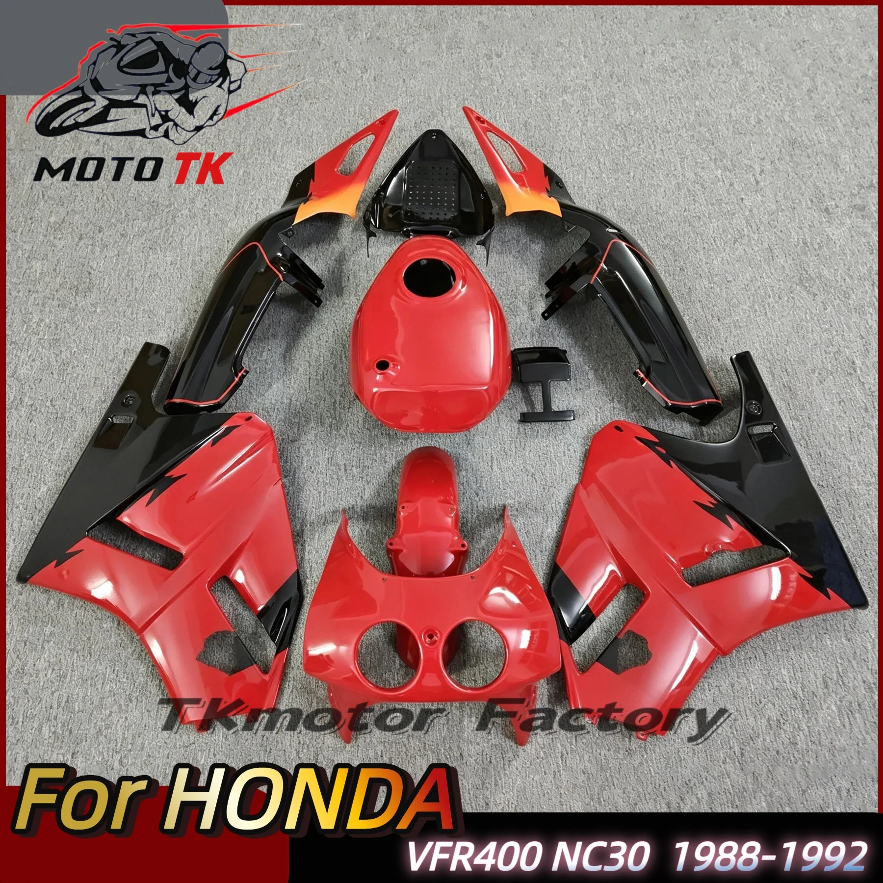 

High Quality Motorcycle Bodywork Set For HONDA Vfr400 Nc30 1988-1992 Fairings Kit Abs Manual Mold