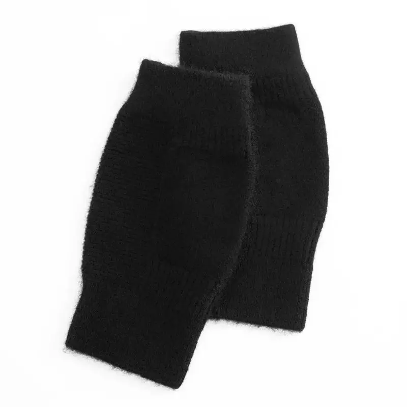 Autumn and Winter Thickened 100% Cashmere Knee Pads Warm Knitted Knee Pads Cold Protection Old Cold Legs Short Leg Warmers