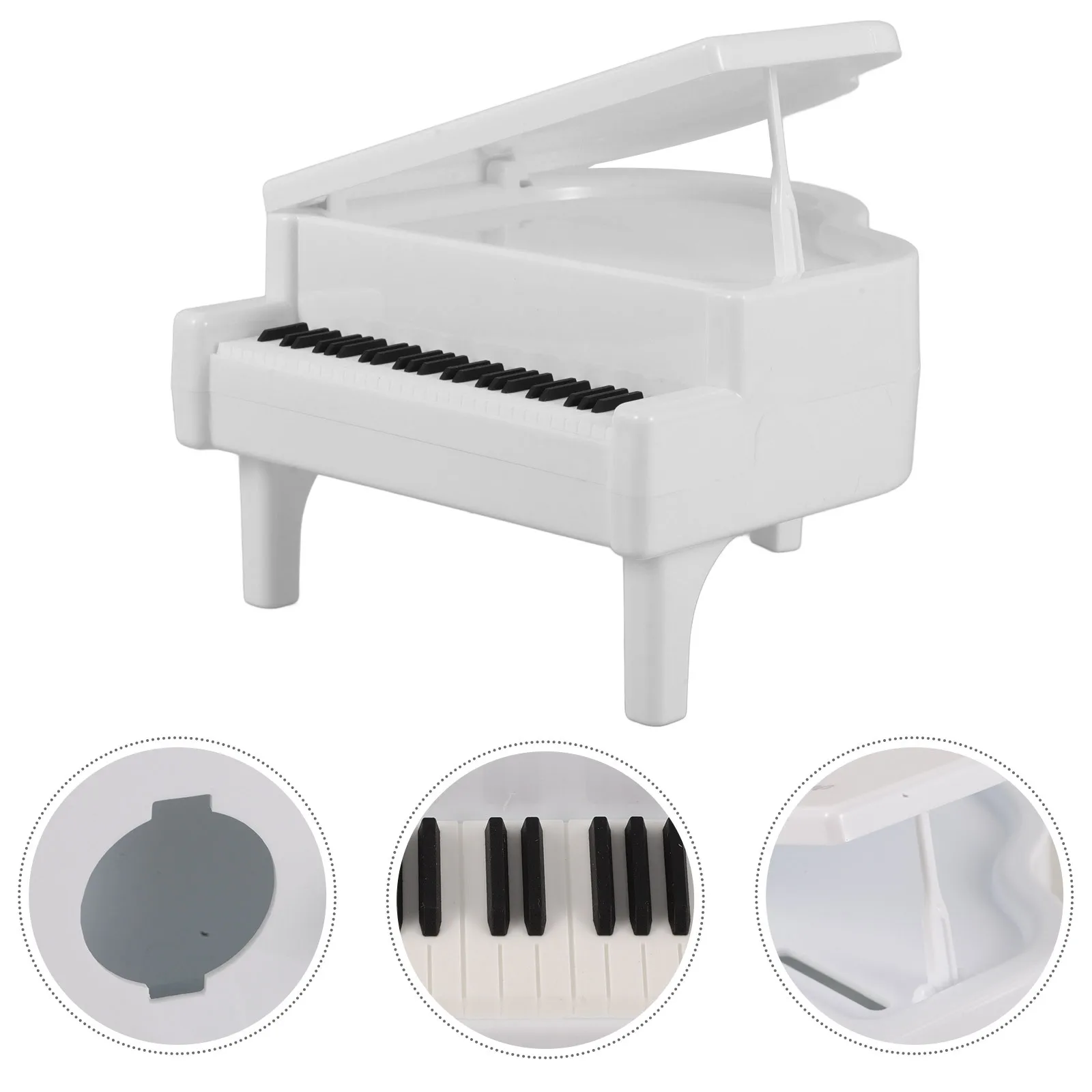 صندوق نقود على شكل بيانو للأطفال، صندوق توفير ذو سعة كبيرة، تصميم كرتوني لطيف، أداة مالية تعليمية، ديكور غرفة الطفل، سطح المكتب #4