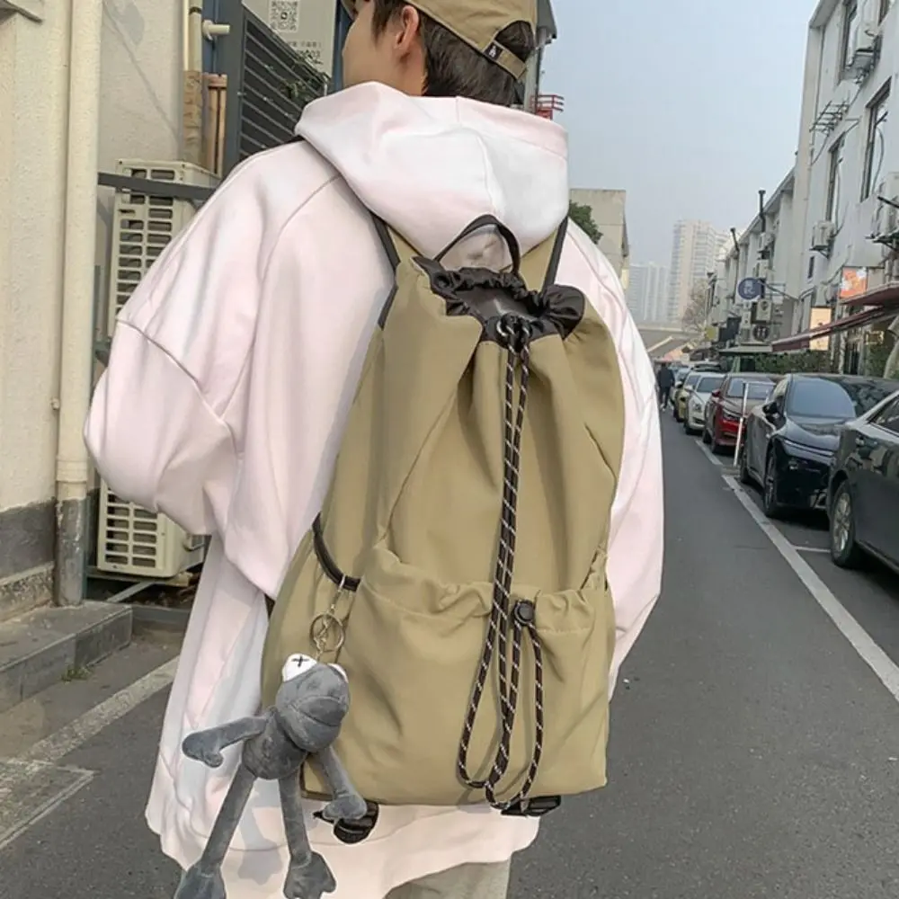 High Quality Drawstring Hiking Backpack Large Capacity Multi Pocket School Bag Leisure Casual Travel Backpack Teenagers