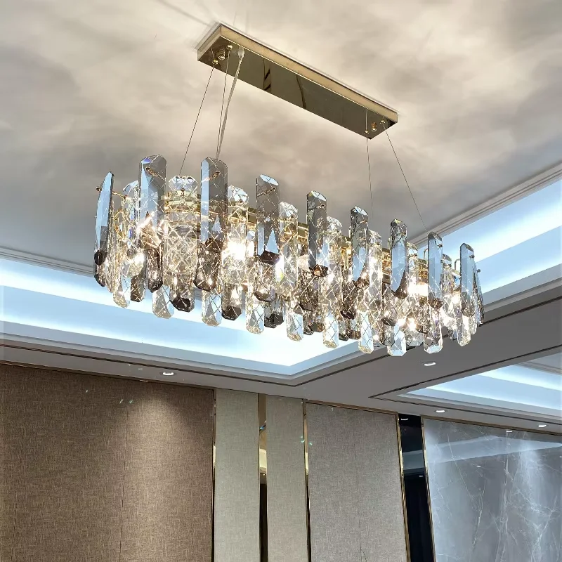 

Modern Lustre Crystal Chandelier Luxury Pendant Light Bedroom Restaurant Hanging Lamps For Ceiling Lamp Home Decor