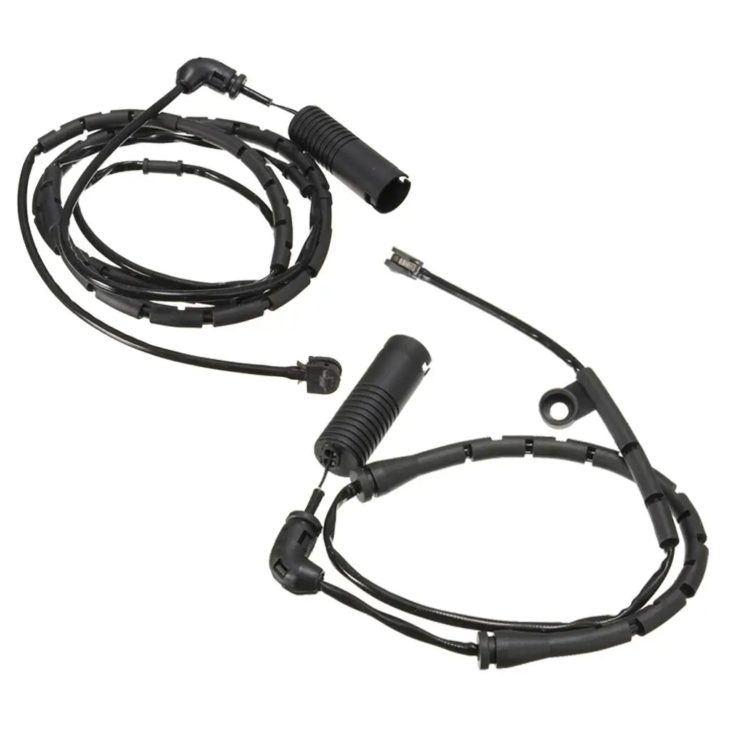 Set of 2, Front + Rear Brake Pad Sensor for BMW 3 Series E46 E85 Z4, Replacement Accessories, Plastic, Black