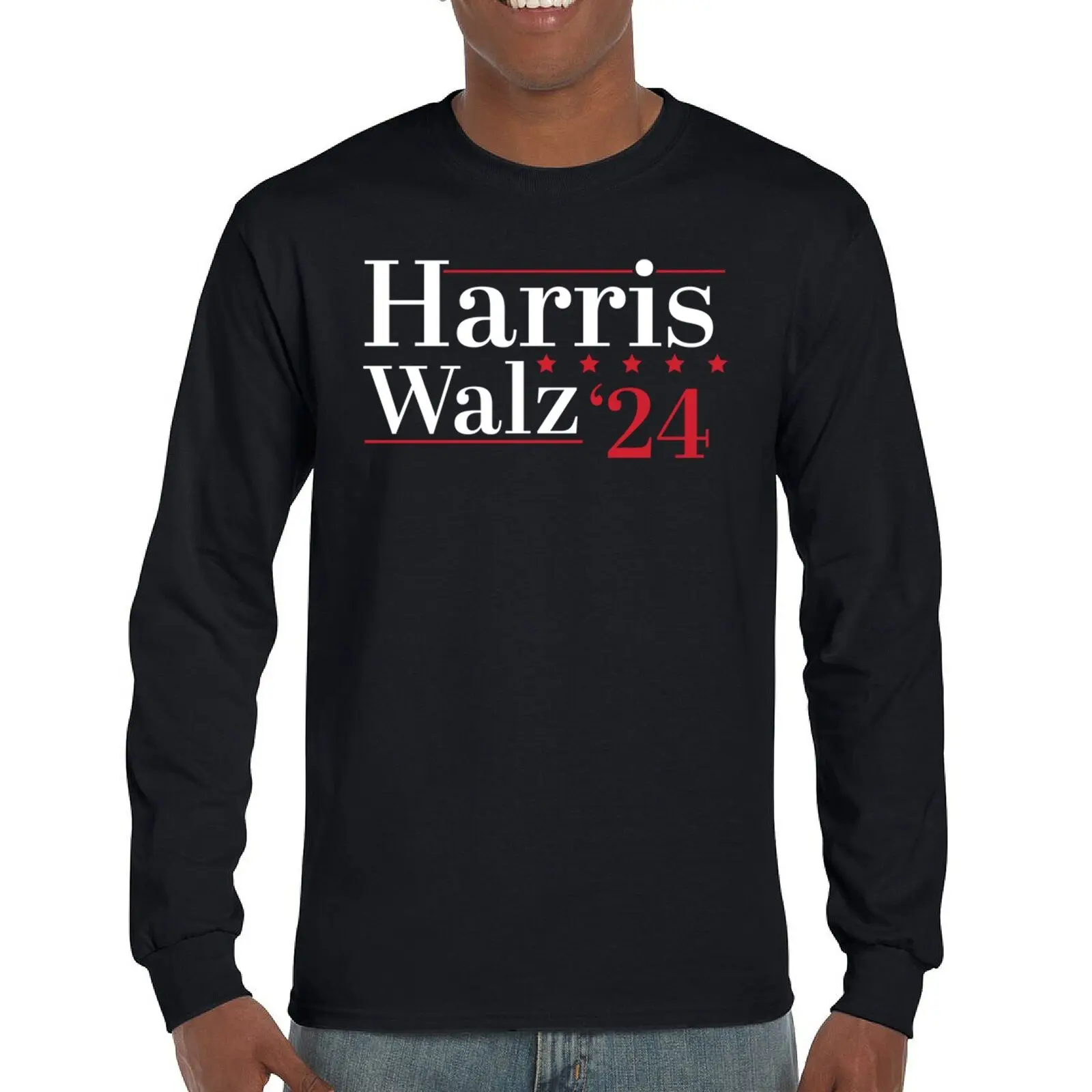 

Harris Walz 2024 Long Sleeve T-shirt Kamala Madam President 47 I'm Speaking