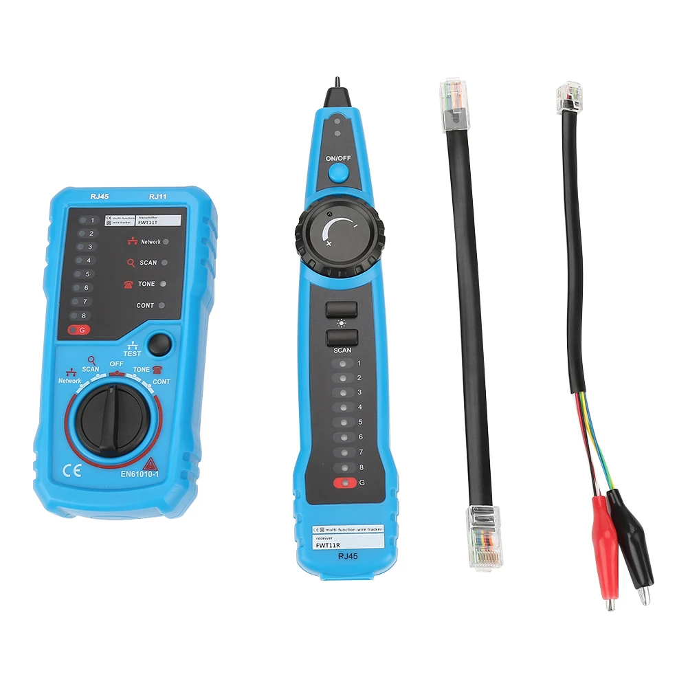 FWT11 Portable RJ11 RJ45 Telephone Wire Tracker Handheld Network Cable Detector