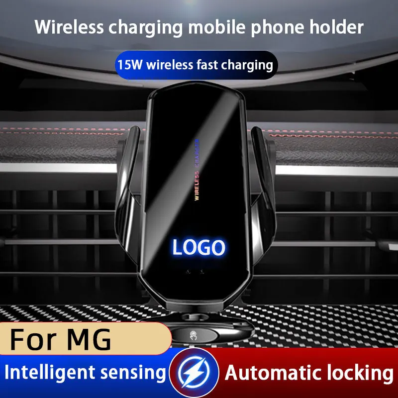 

GPS Mount For MG ONE mg GS MG3 MG5 Scorpio MG6 ZS EZS HS Wireless Charging Car Cell Mobile Phone Holder Charger Auto Accessories