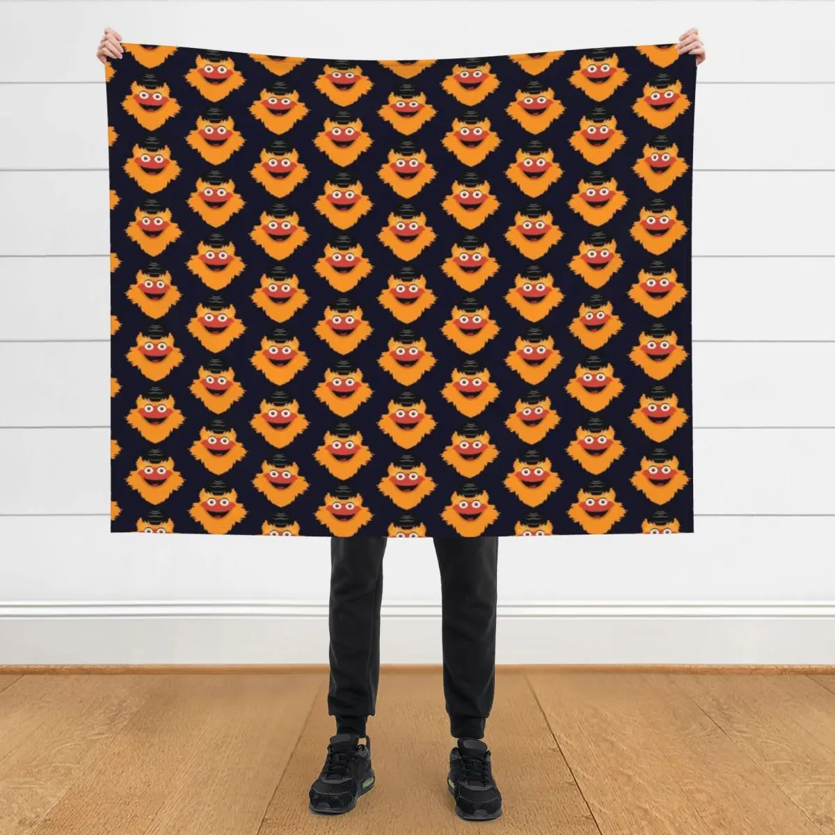 

Gritty Mascot Face Throw Blanket Warm Moving Luxury Thicken Blankets